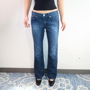 Armani Exchange Women's Blue and Navy Jeans